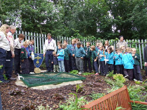 Time capsule being buried